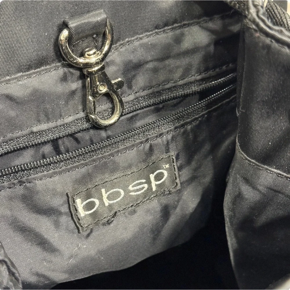 Y2K Bebe Sport nylon black mini‎ backpack drawstring bag